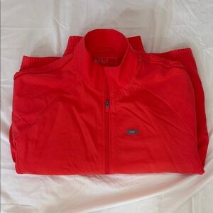 Figs Coral Scrub Jacket